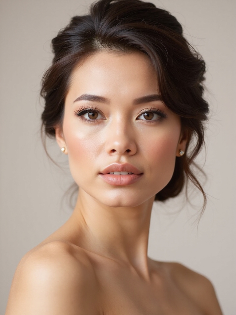 playful elegant bridal hairstyle