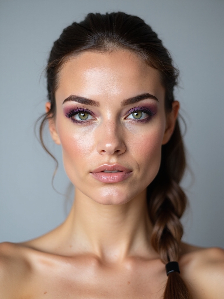 plum and purple enhance eyes