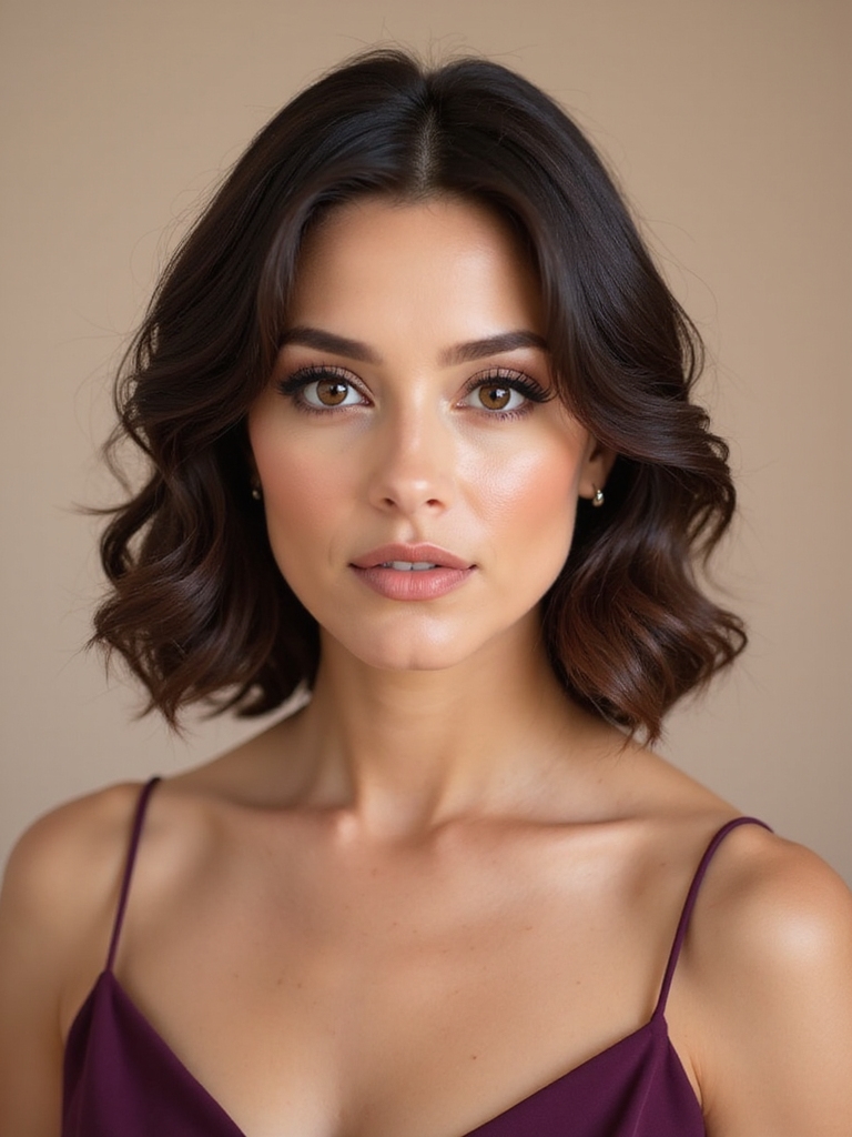 plum shades enhance brown eyes