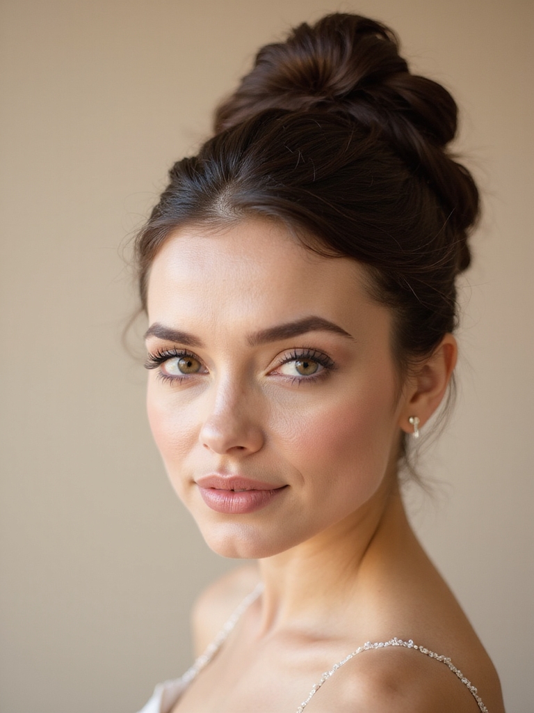 polished ballet bun technique