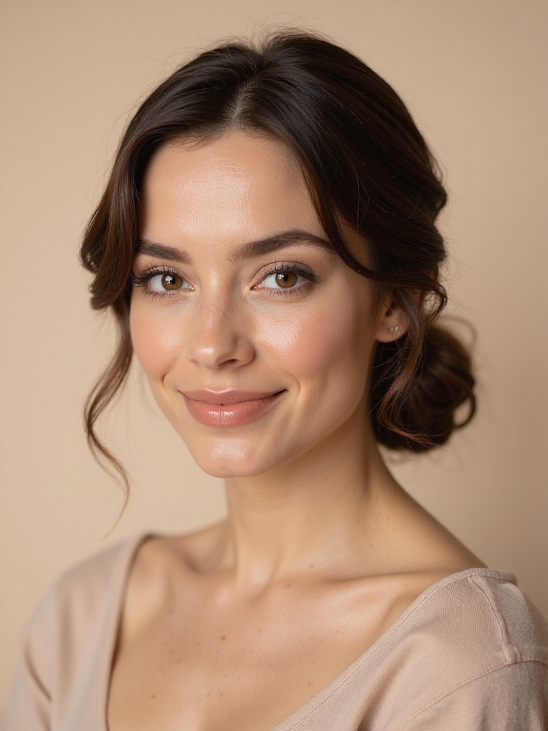 polished classic low chignon