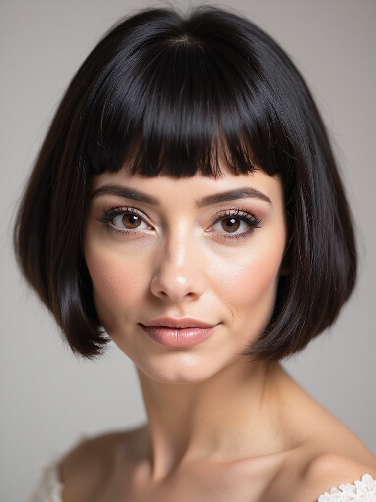 polished french bob style