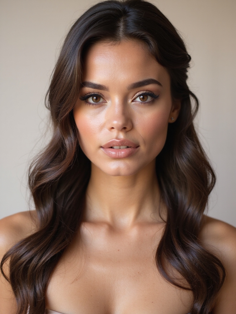 polished half up wedding hair