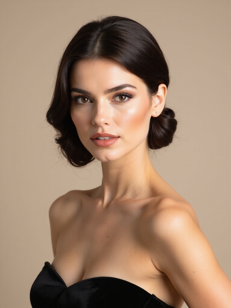 polished low bun elegance