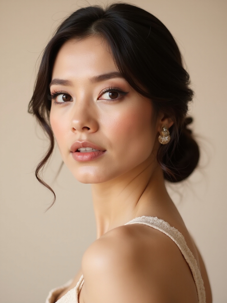 polished low bun elegance