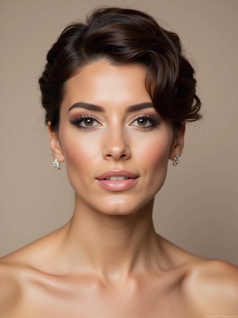 polished pixie updo elegance
