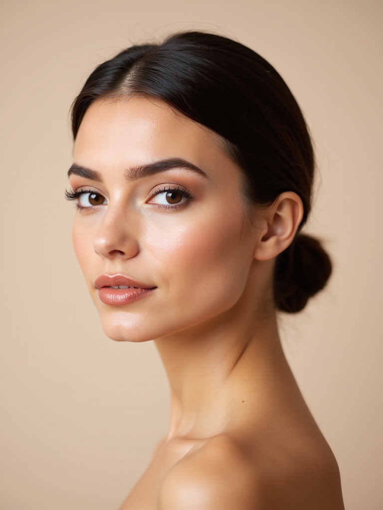 polished secure low bun