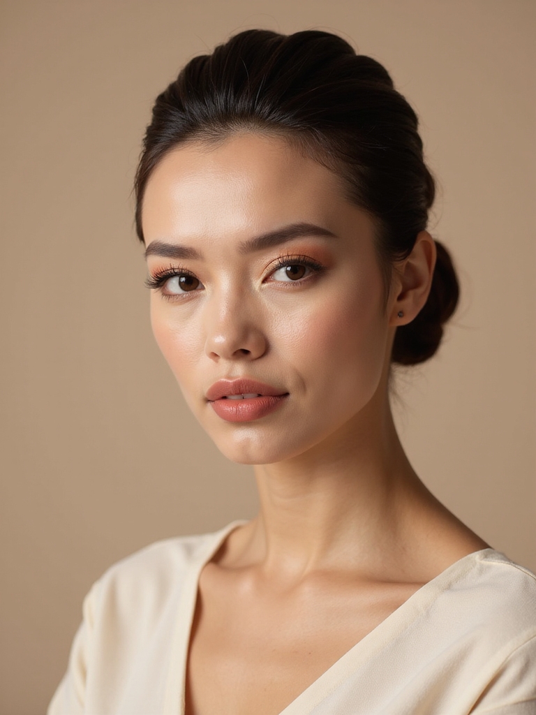 polished secure low bun