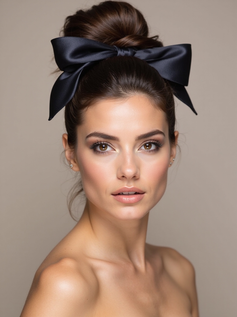 polished sleek twists bow