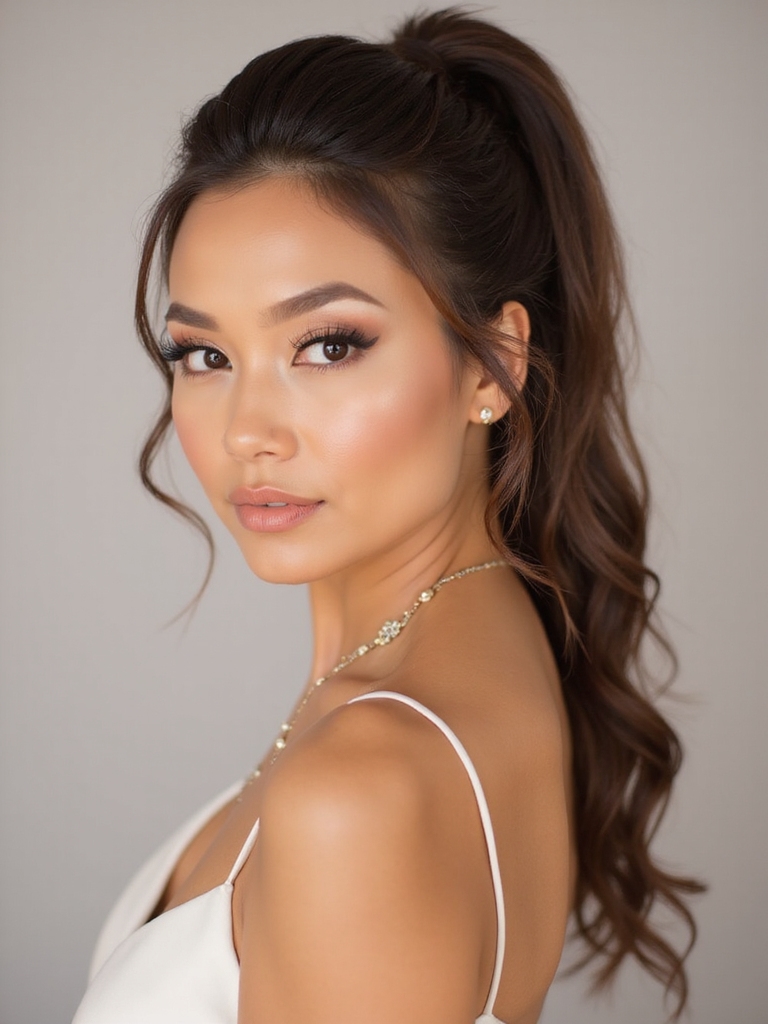 ponytail styles for face shape