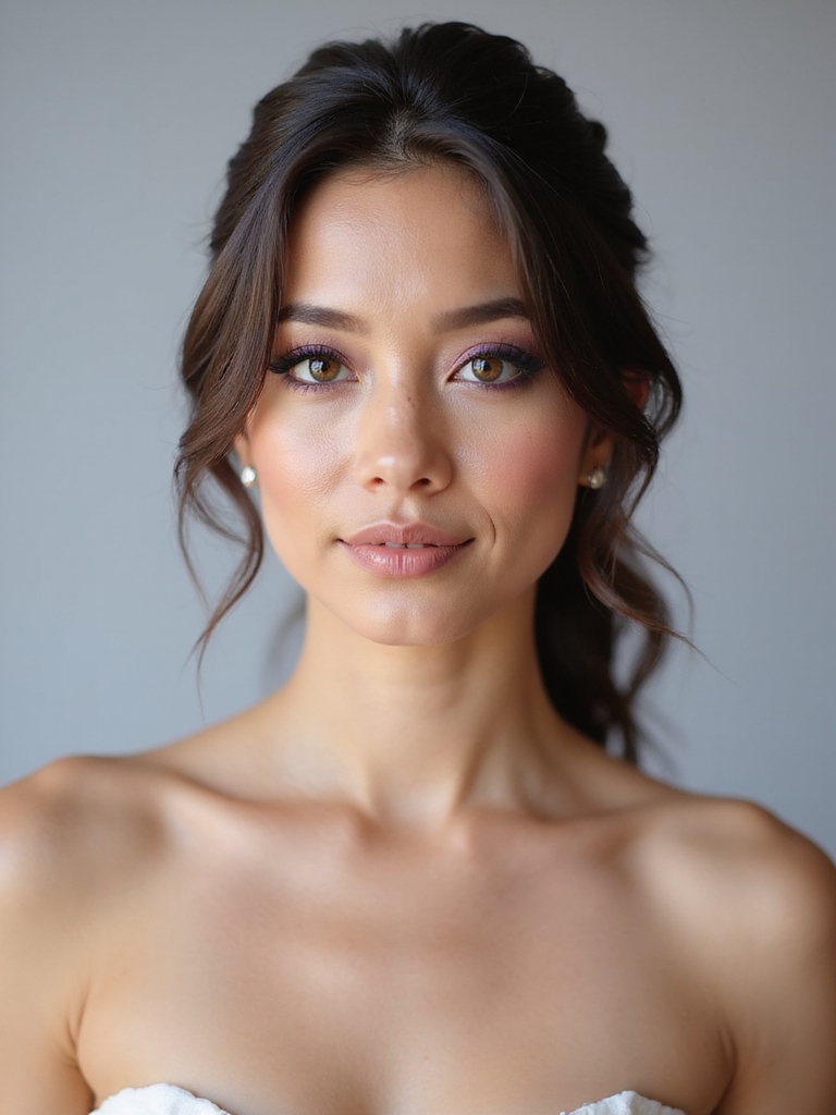 purple makeup for weddings