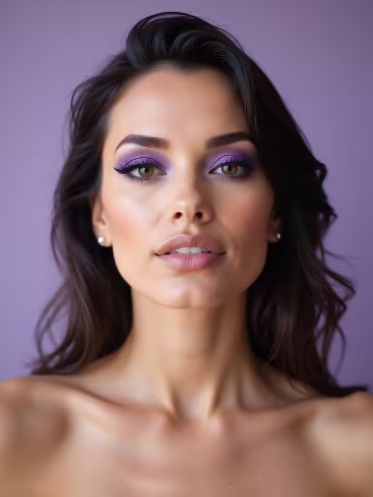 purple wedding makeup ideas