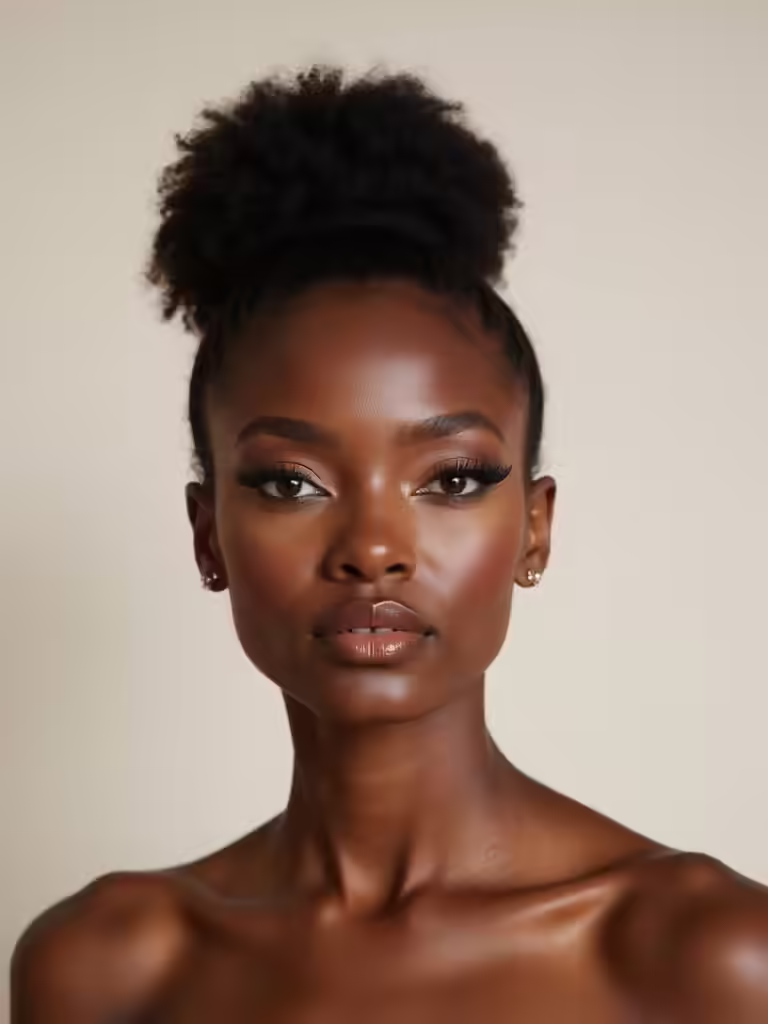 radiant black bridal beauty