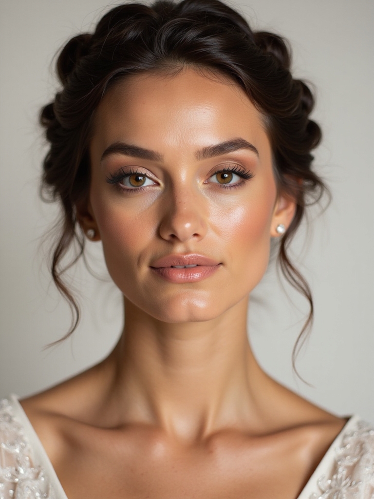 radiant braided bridal look