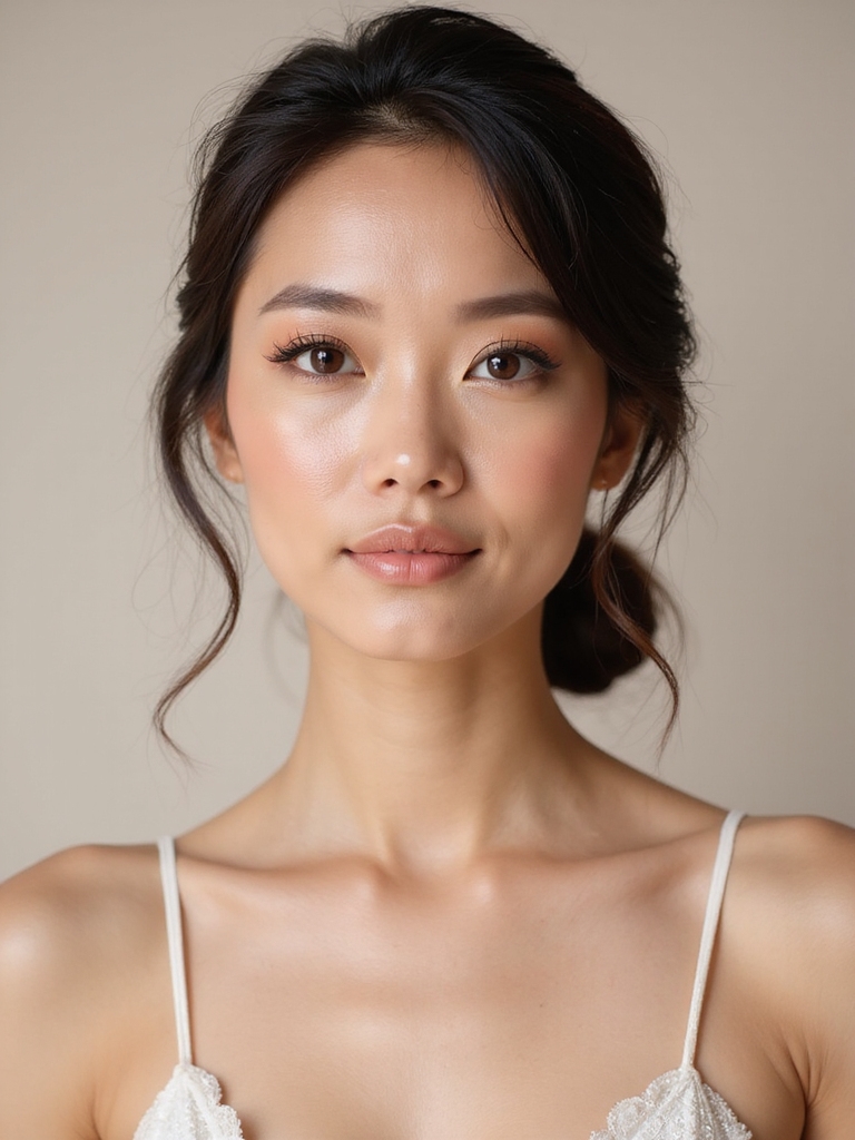 radiant dewy wedding makeup