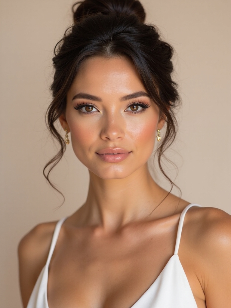 radiant glowing bridesmaid skin