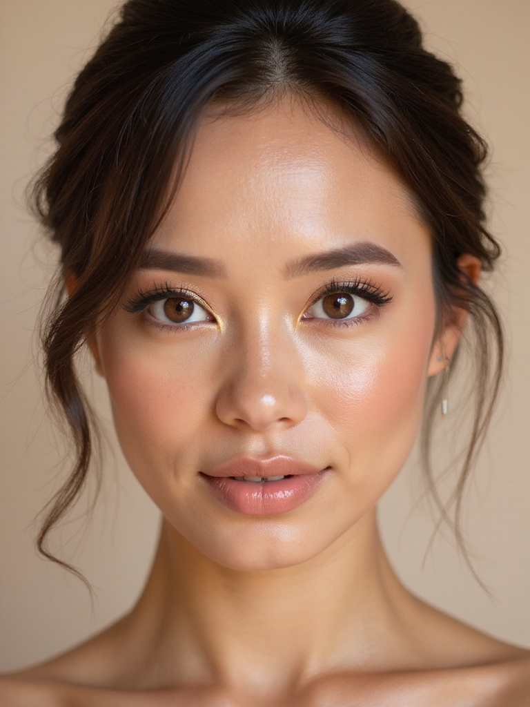 radiant gold bridal makeup