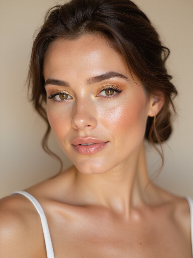 radiant golden highlighter application