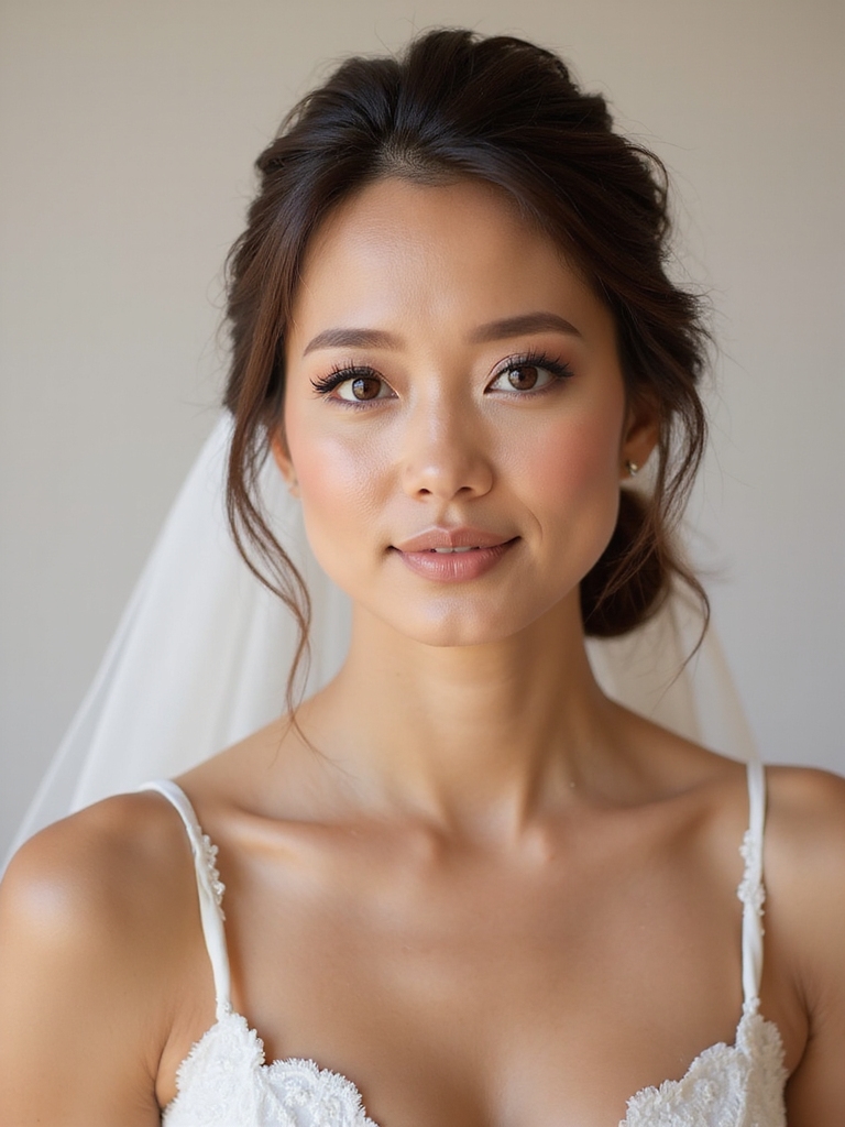 radiant lightweight wedding makeup
