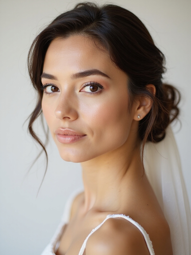 radiant minimalist bridal makeup