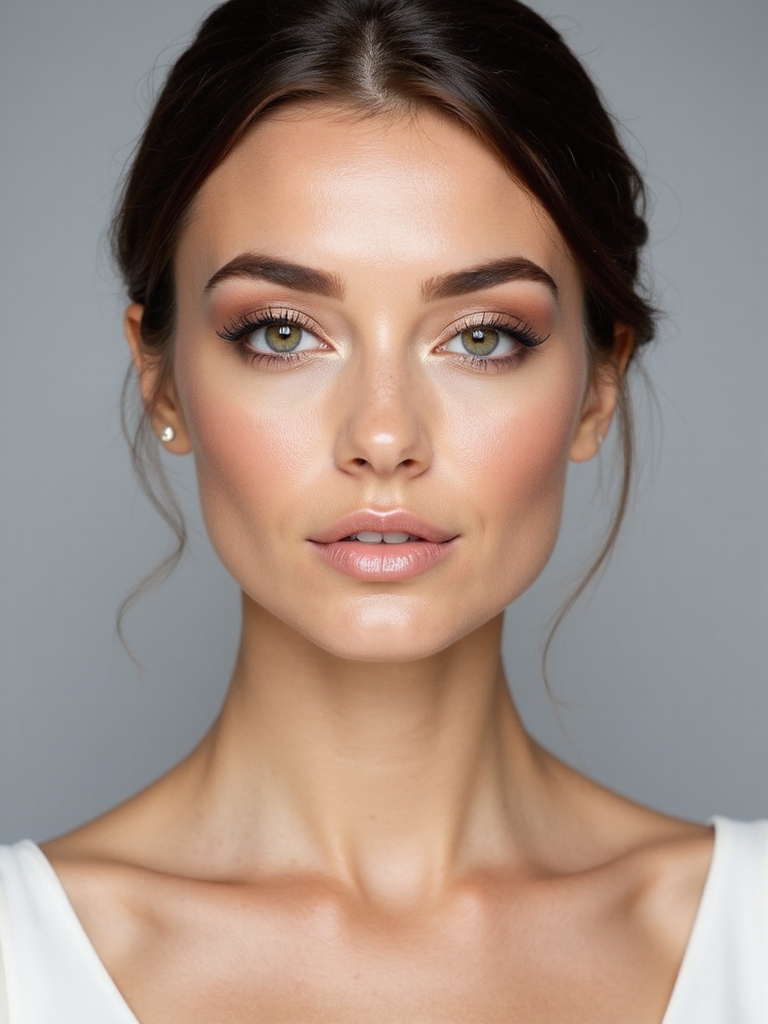 radiant natural bridal beauty