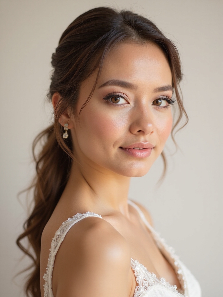 radiant natural bridal makeup