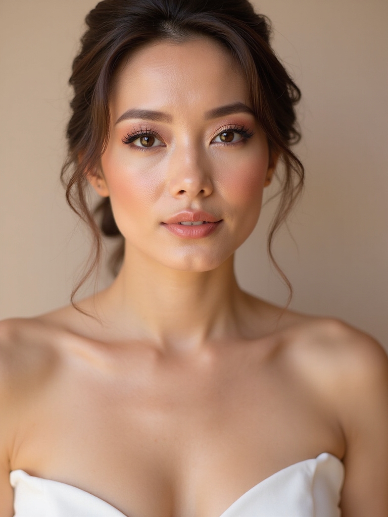 radiant natural wedding makeup