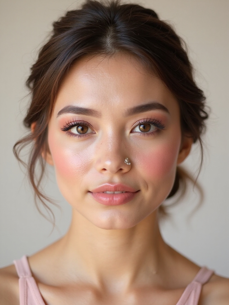 radiant rosy bridesmaid cheeks