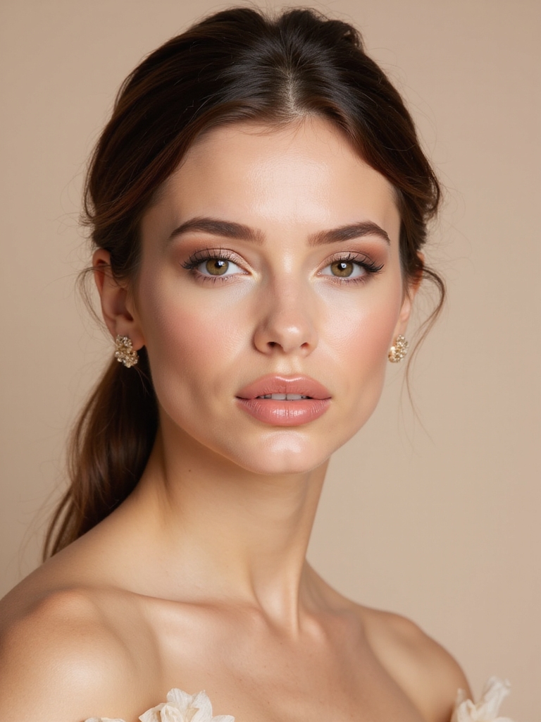 radiant skin soft pink lips