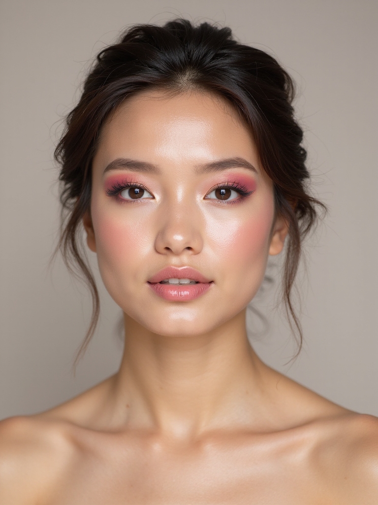 radiant soft pink eyeshadow