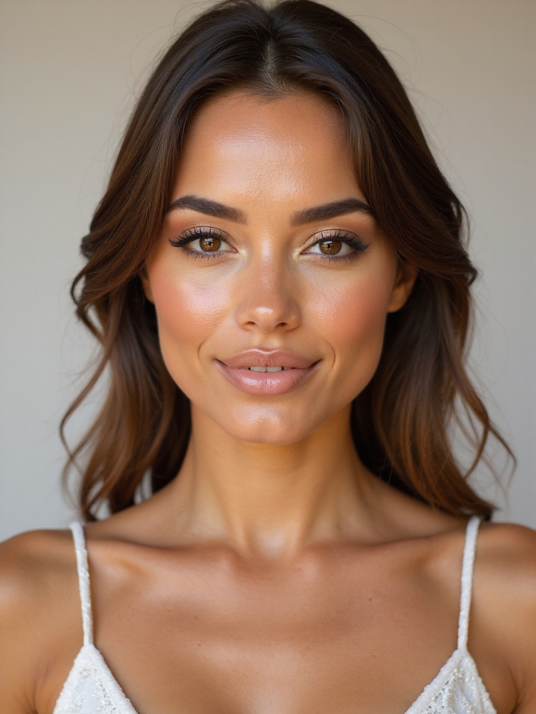 radiant sun kissed bridal glow