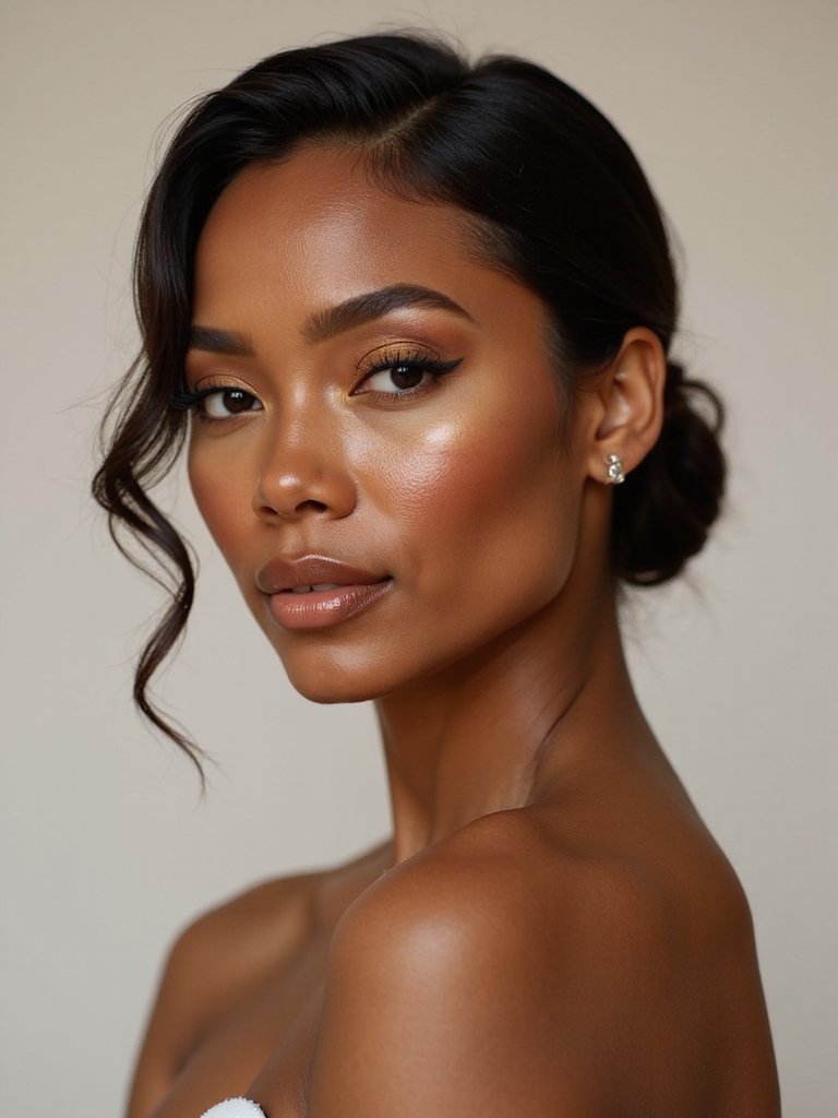 radiant warm bronze makeup