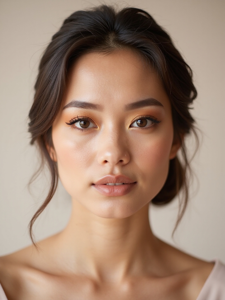 radiant warm gold eyeshadow
