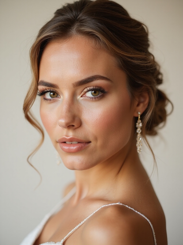 radiant warm wedding makeup
