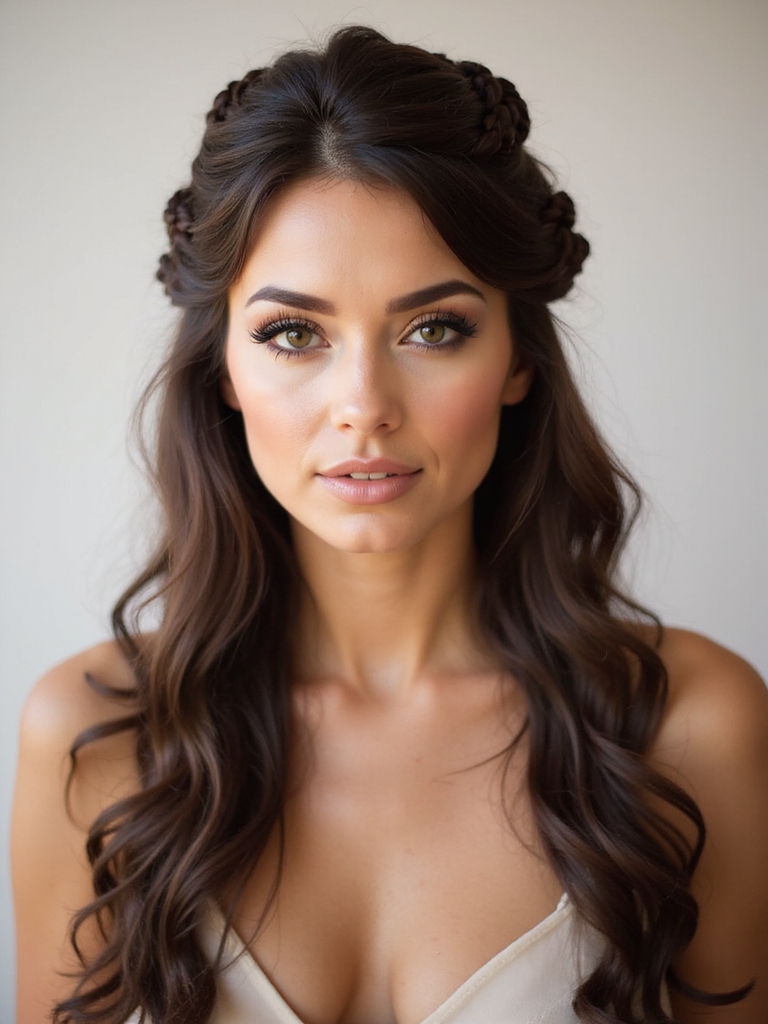 romantic boho braided bun