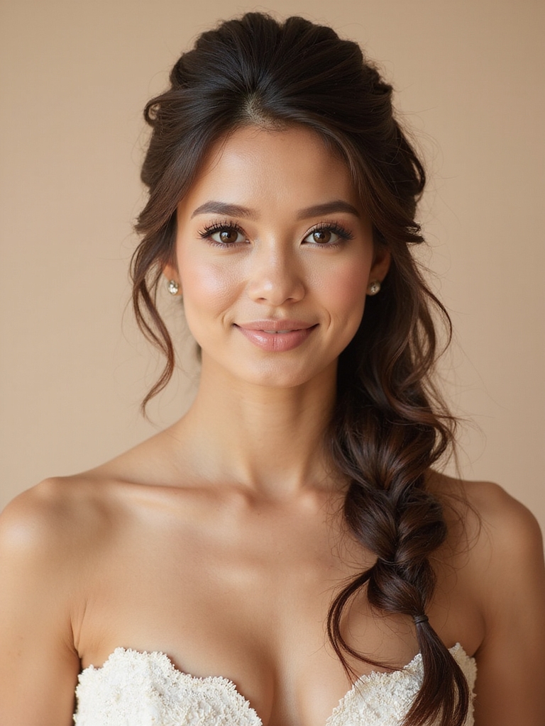 romantic boho fishtail braid