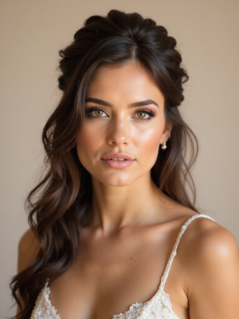 romantic boho wedding braids