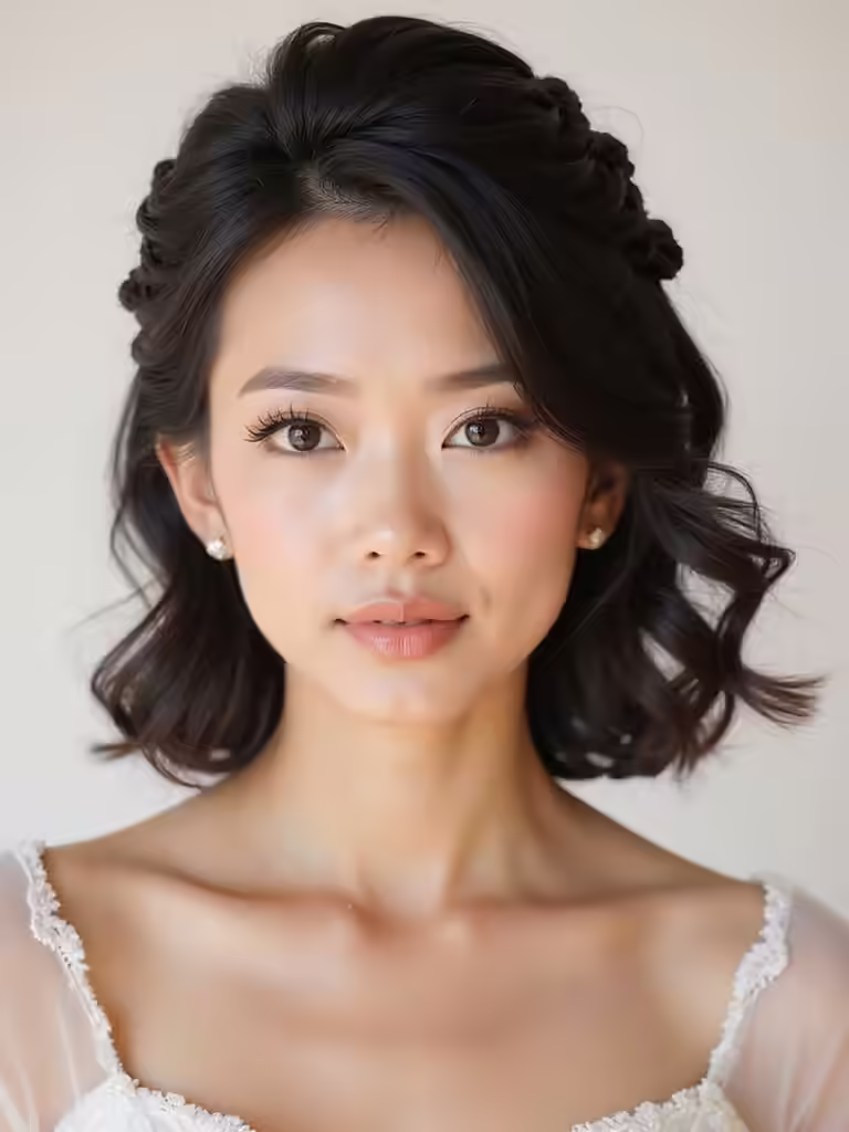 romantic braided crown hairstyle