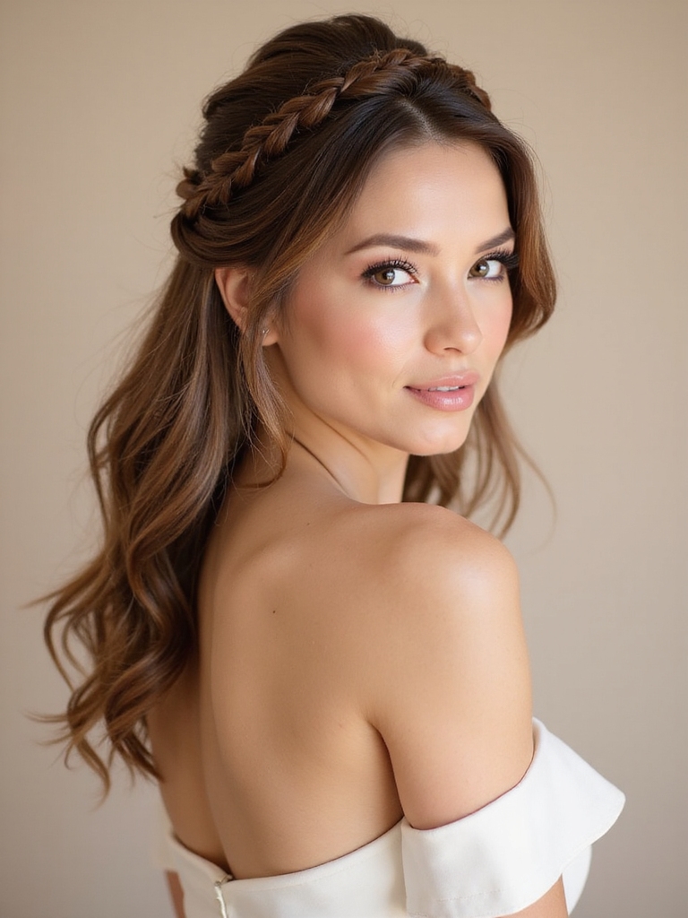 romantic braided crown tutorial