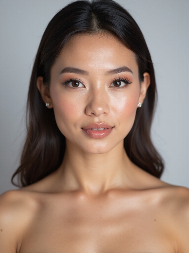 romantic glowing bridal makeup