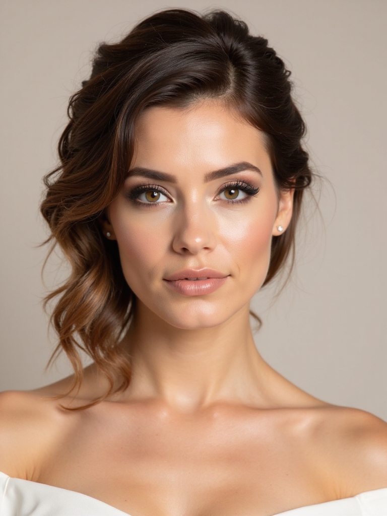 romantic half up twisted hairstyle