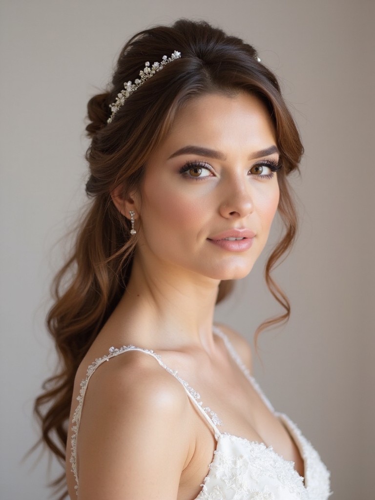 romantic half updo tutorial