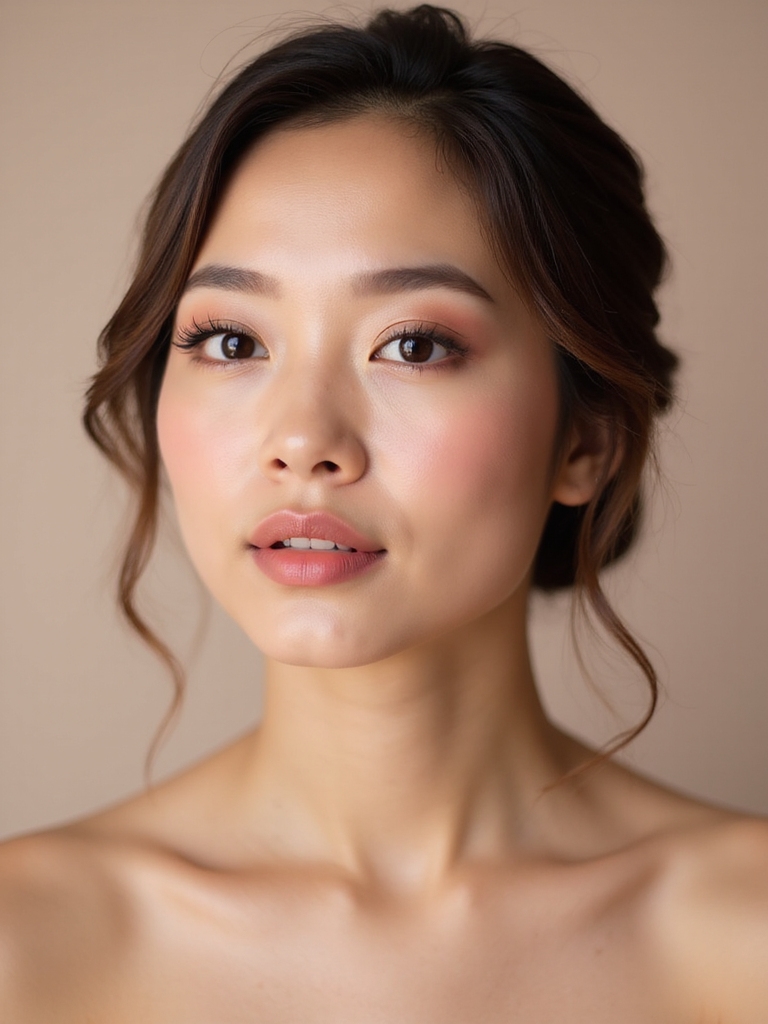 romantic pink bridesmaid makeup