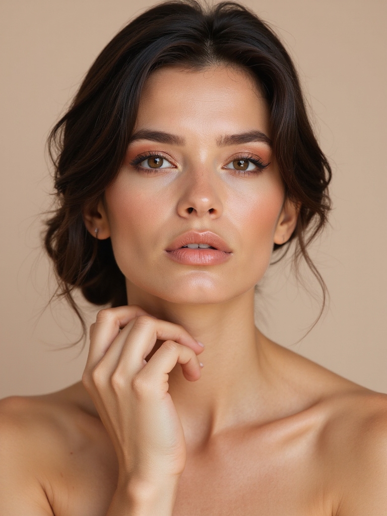 romantic rose gold bridal makeup