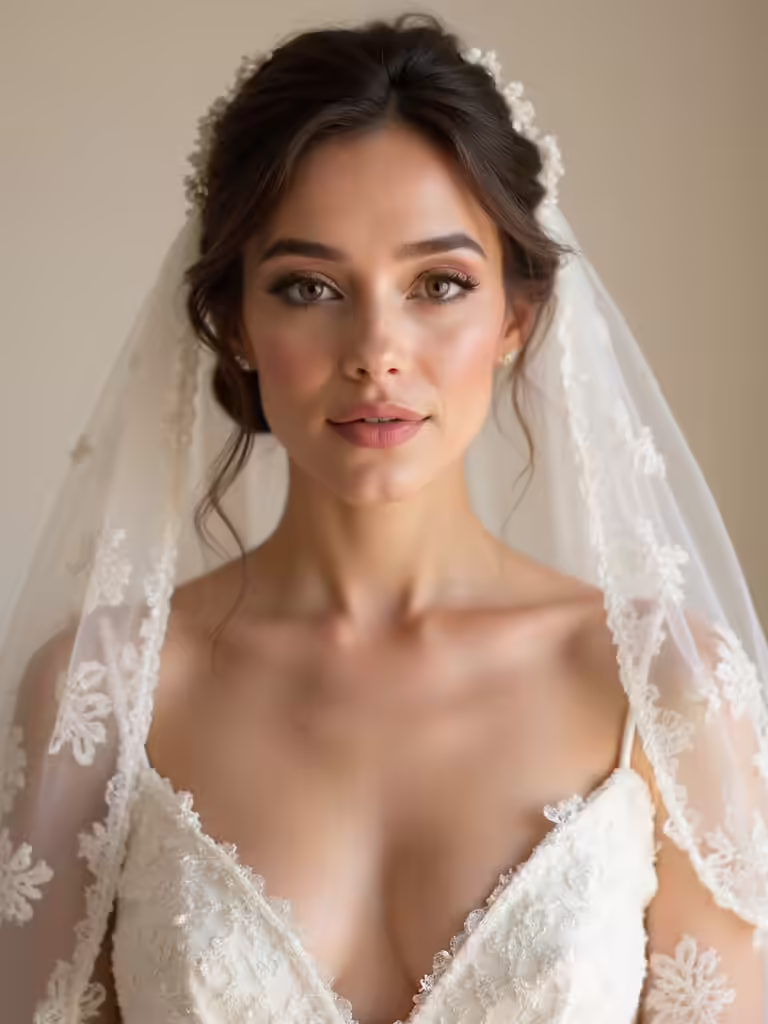 romantic rosy bridal makeup