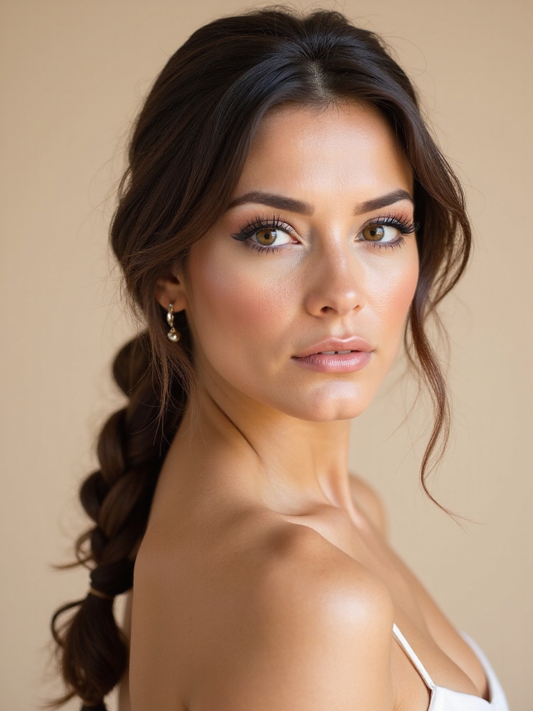 romantic simple braid tutorial
