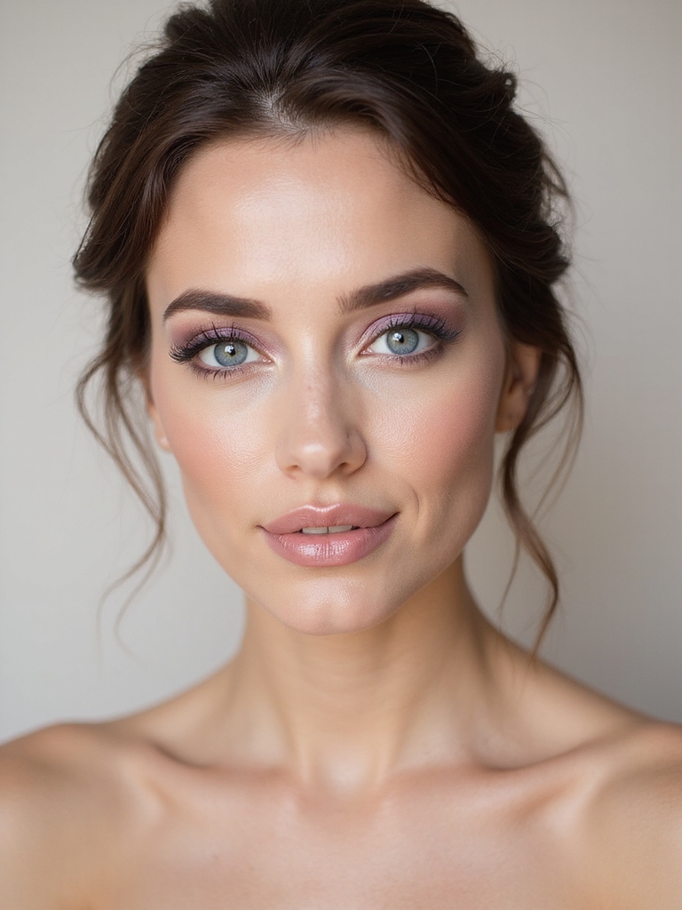 romantic soft glam makeup