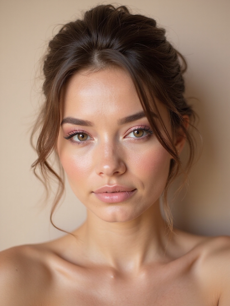 romantic soft pink eyes makeup