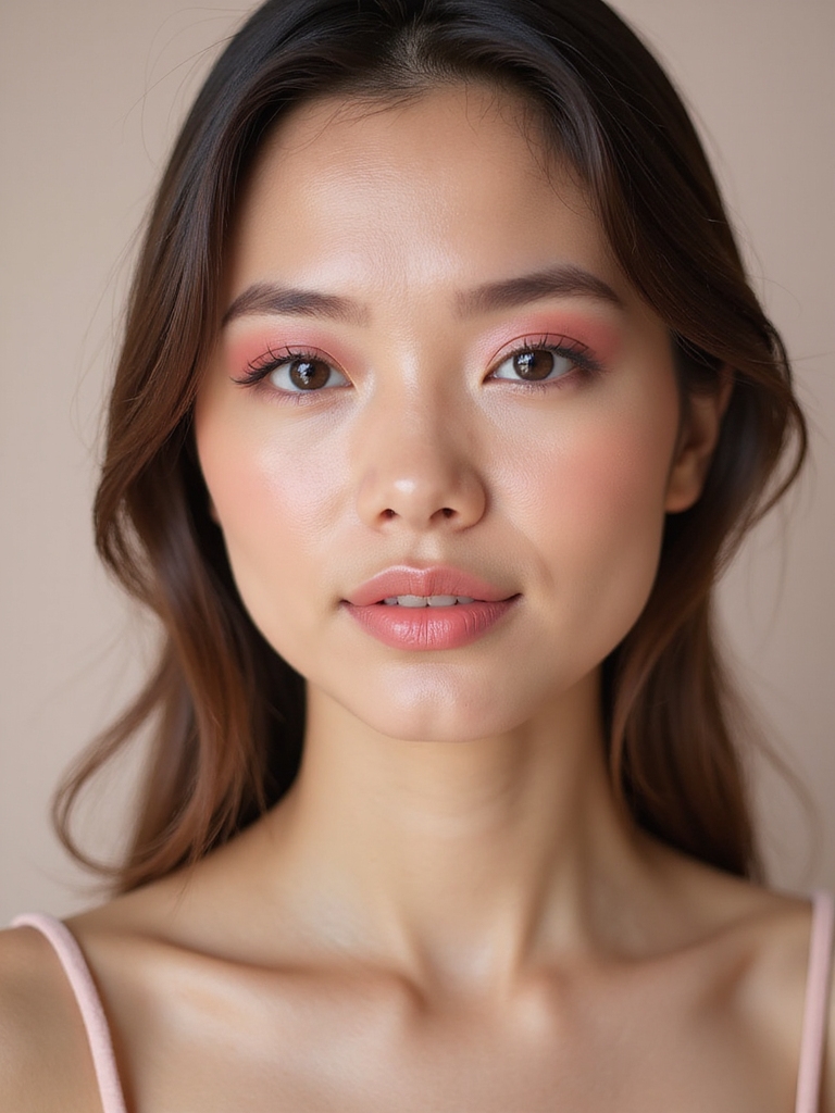romantic soft pink eyeshadow