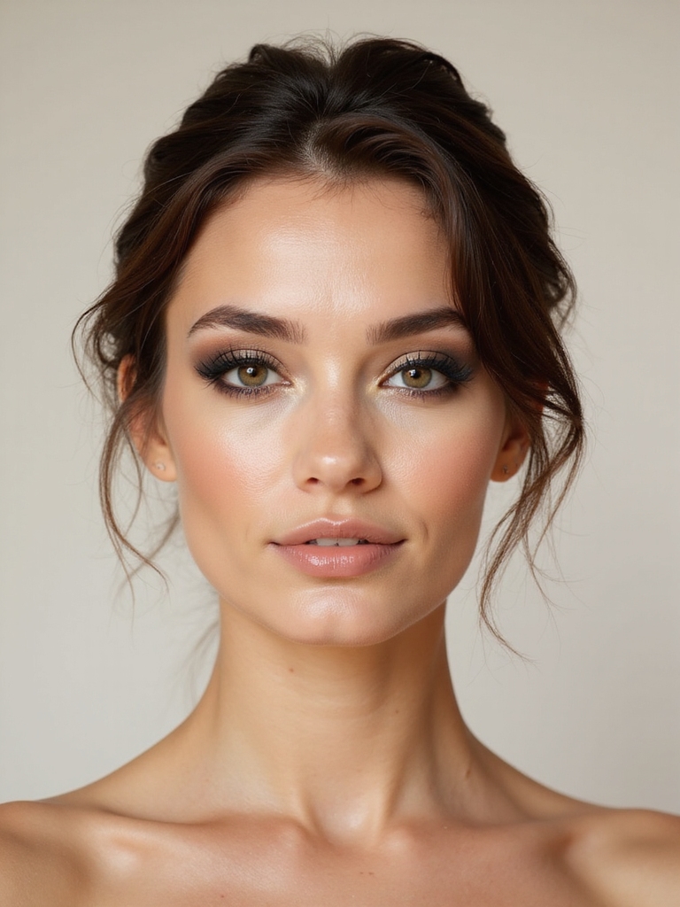 romantic soft smoky eyes